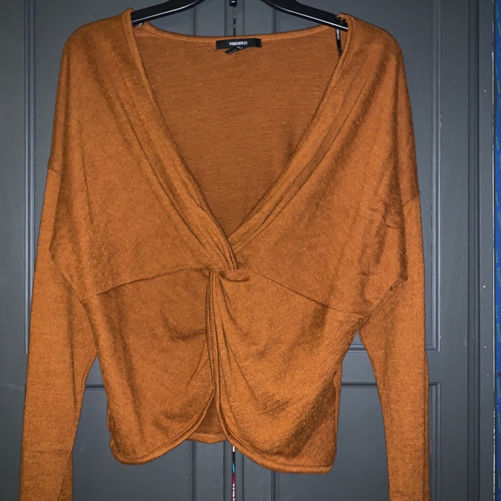 Burnt orange crop top